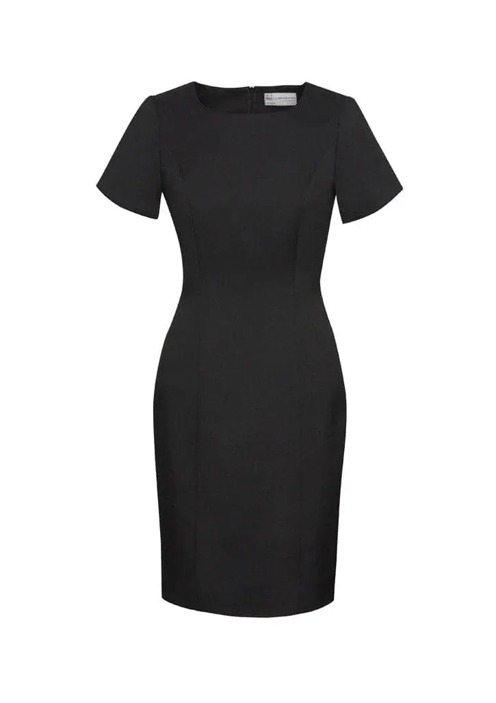 Biz Corporates Women's Short Sleeve Shift Dress 30112 - Flash Uniforms